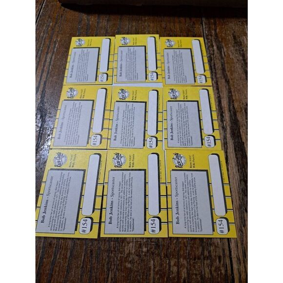 Vintage Lot 9 1990 JR Maxx Inc Bob Jenkins Trading Card #154 Indy Car Nascar - Picture 2 of 2